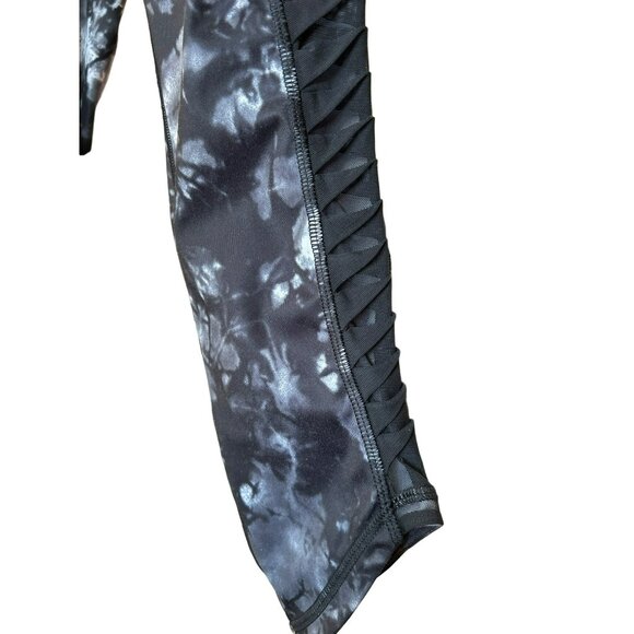 Lululemon Women's Black White Dusk Dye Sunshine Salutation Crop Full-On Leggings - Picture 2 of 5